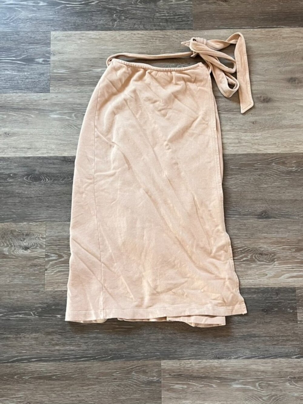 COZeCo Wrap It Like It's Hot Skirt in Beige Sz XS